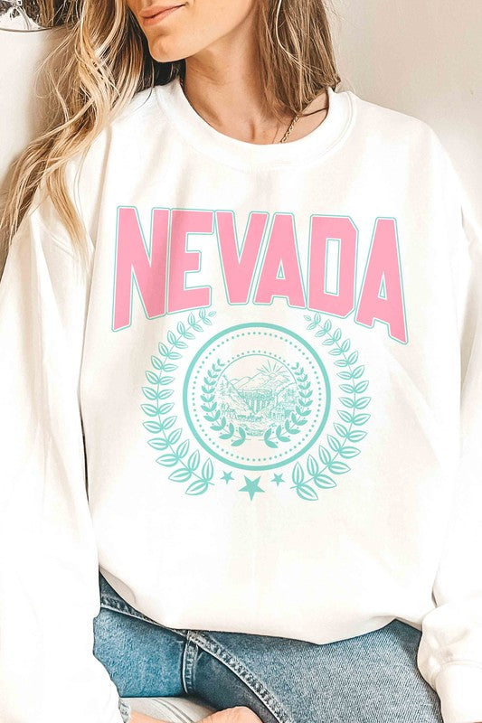 NEVADA STATE WREATH Graphic Sweatshirt
