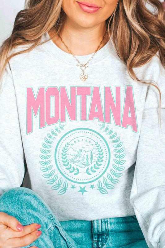 MONTANA STATE WREATH Graphic Sweatshirt