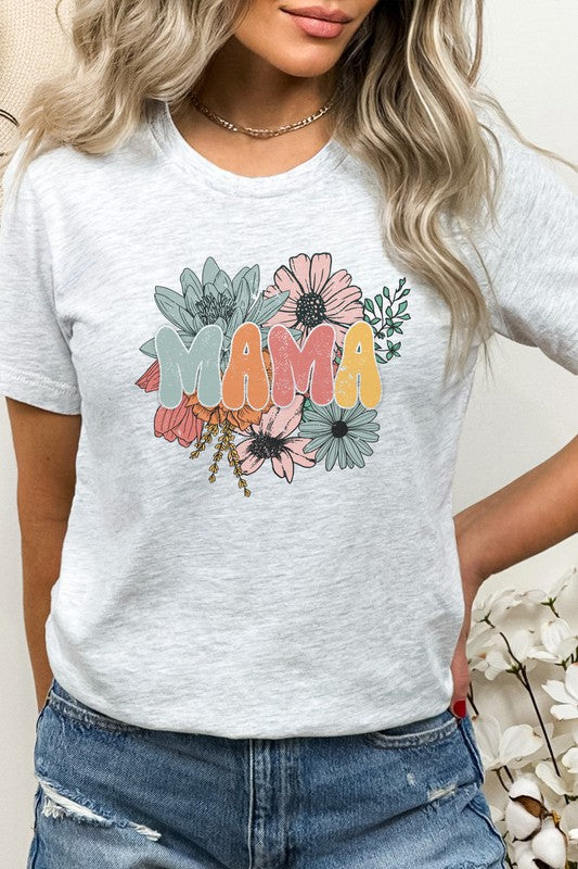 Floral Bouquet Mama Spring Graphic Tee