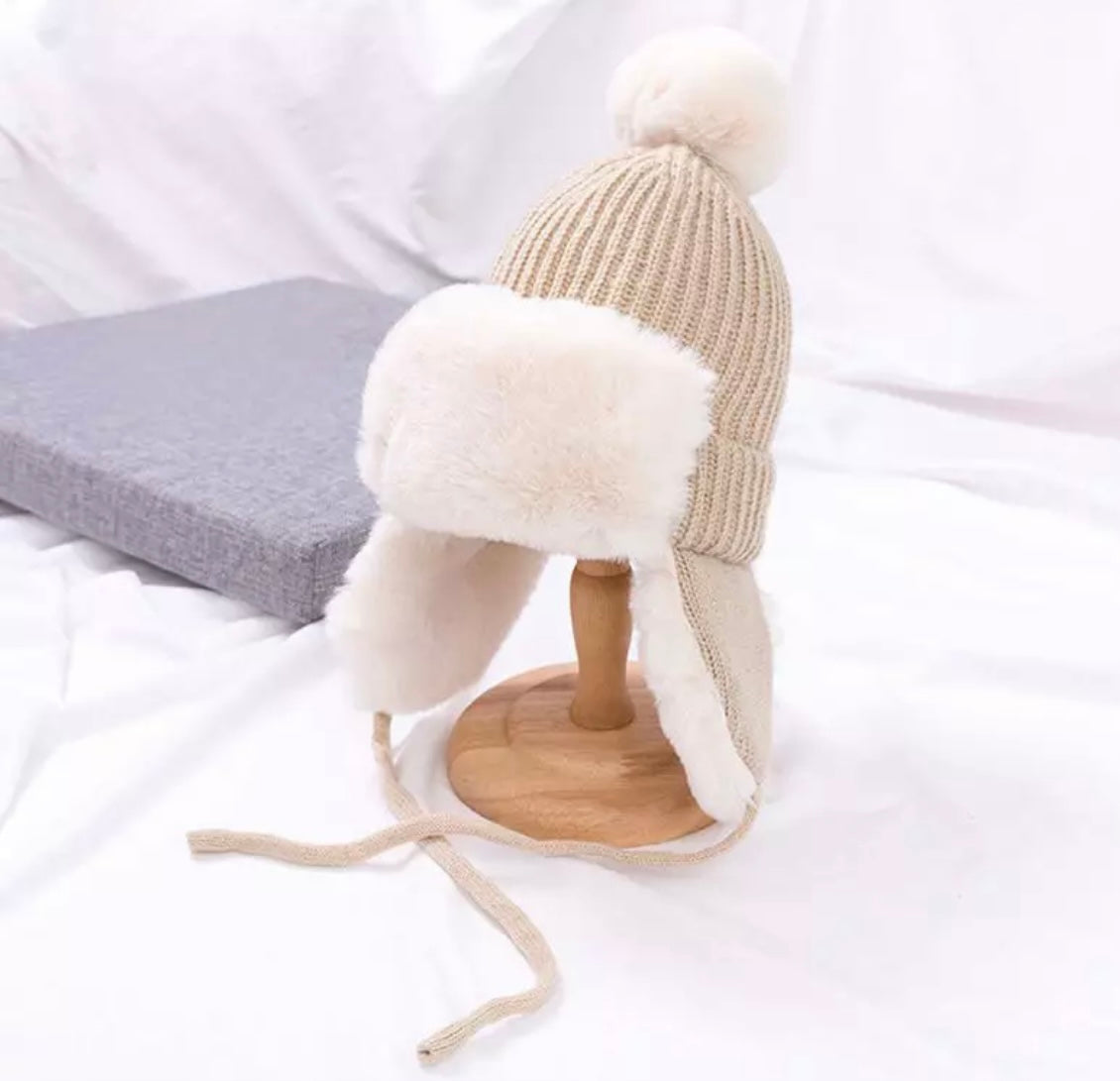 Faux fur winter hat