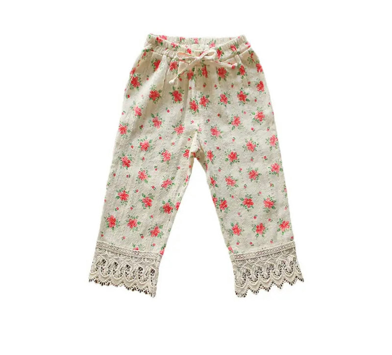 Floral boho pants