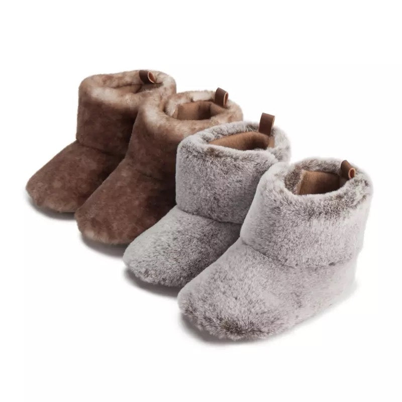 Fuzzy crib boots