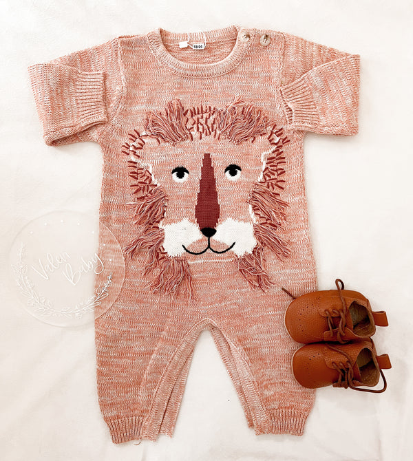 Lion knitted jumpsuit