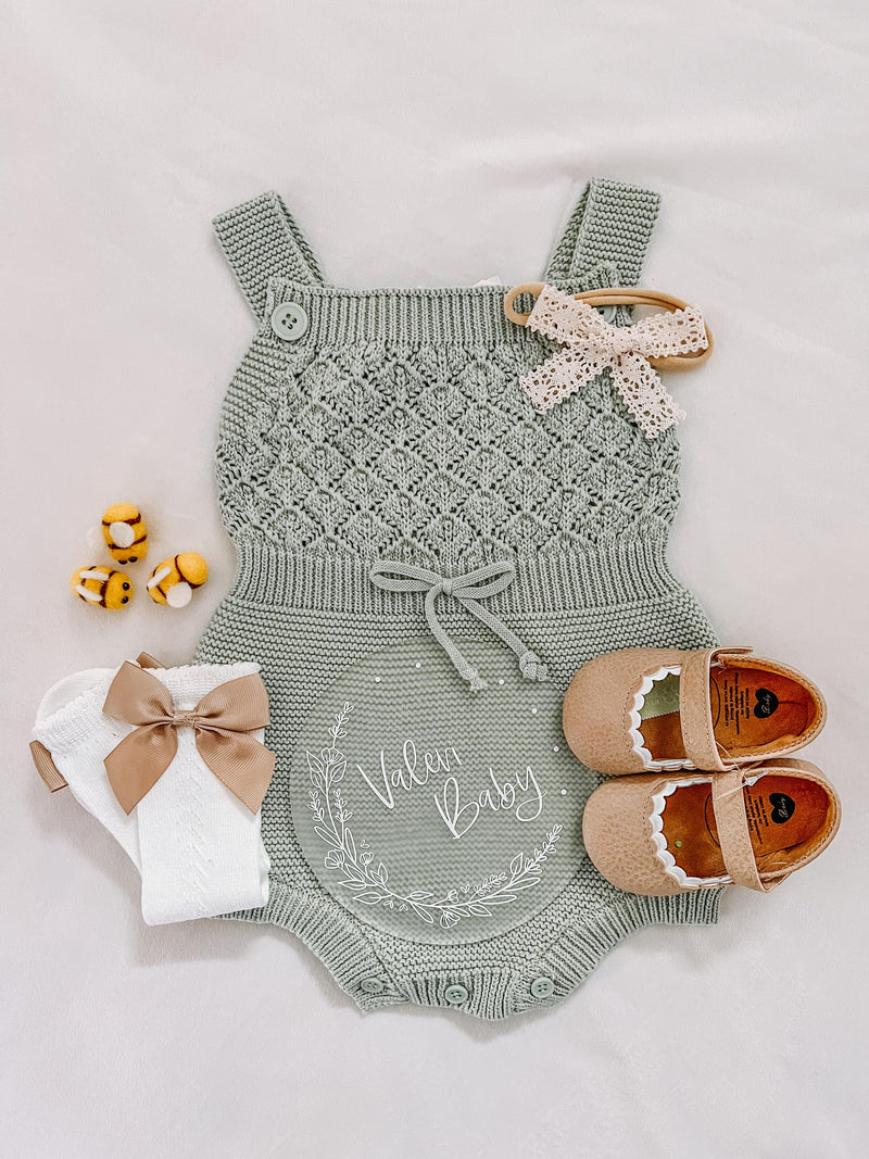 Aria knitted romper