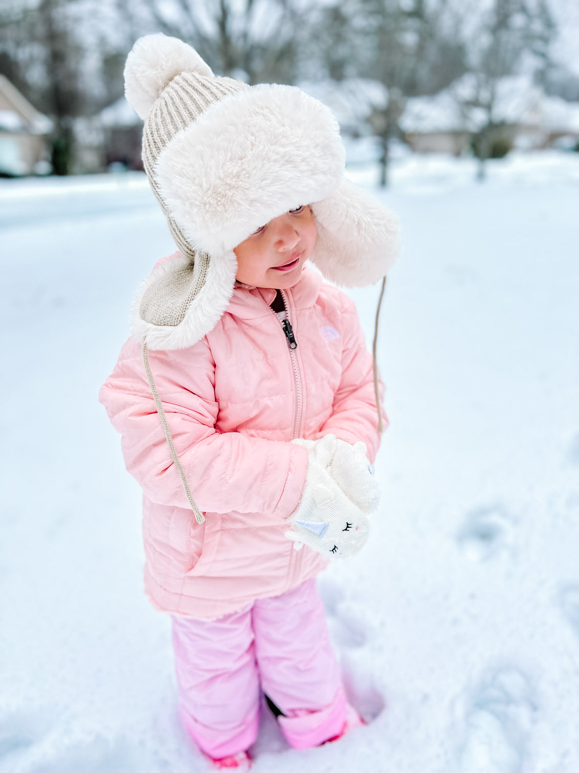 Faux fur winter hat