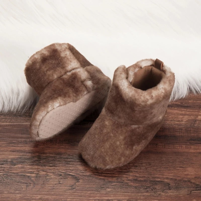 Fuzzy crib boots