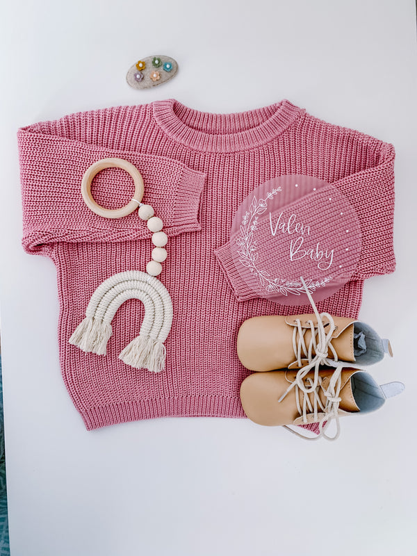 Chunky knitted sweater
