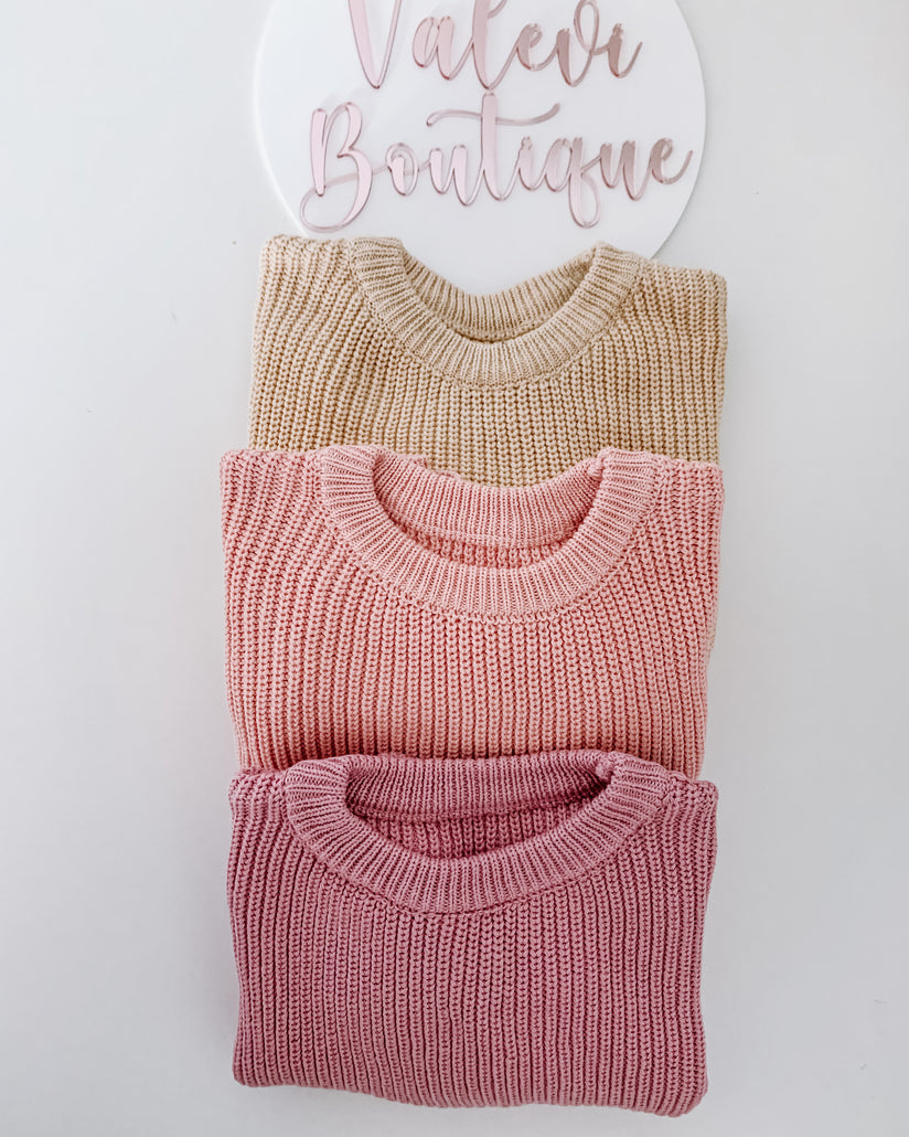 Chunky knitted sweater