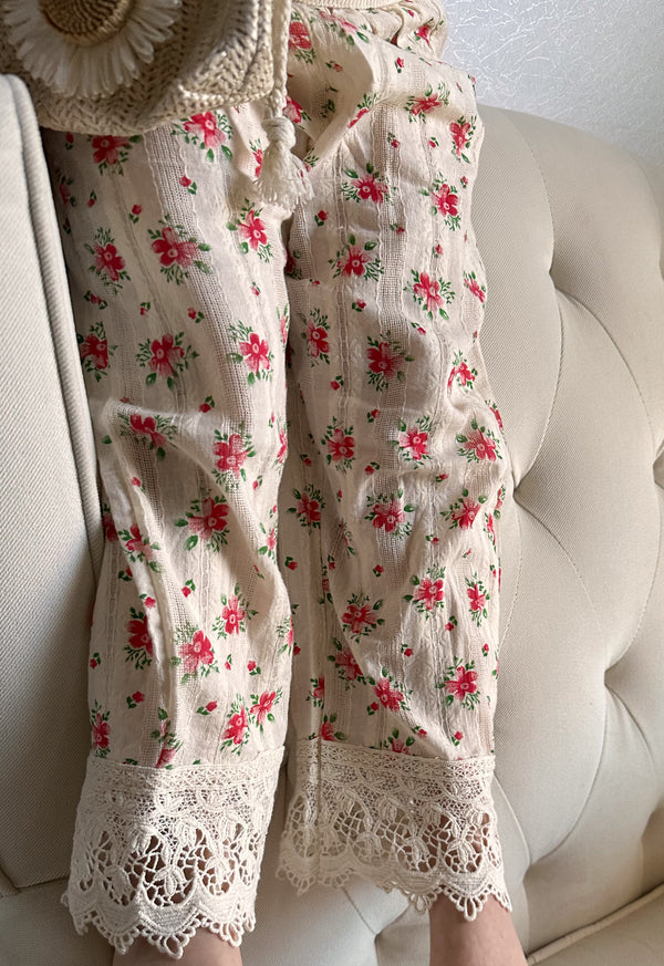 Floral boho pants