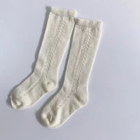 Knee high hollow socks