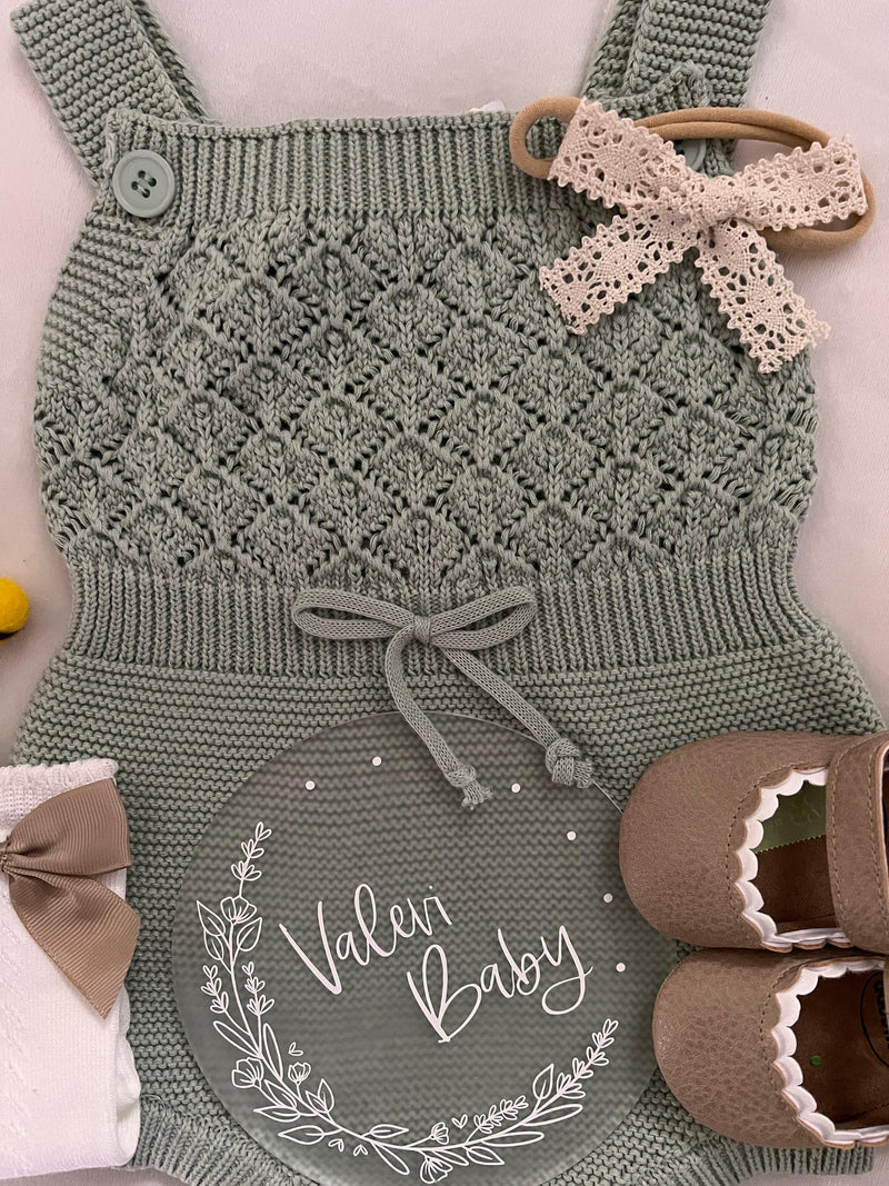 Aria knitted romper