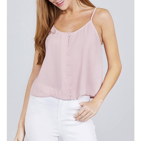 Front button cami