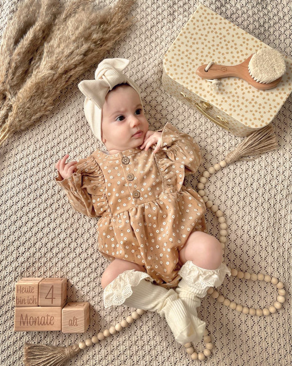 Daisy corduroy romper